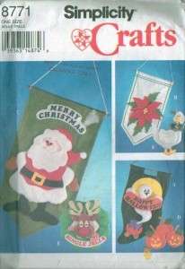OOP Simplicity Christmas Holiday Home & Lawn Decoration Sewing Pattern 