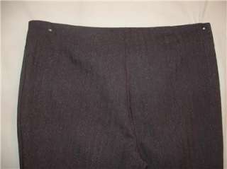 Bisou Bisou Bohbot grey sparkly wide leg pants size 14  