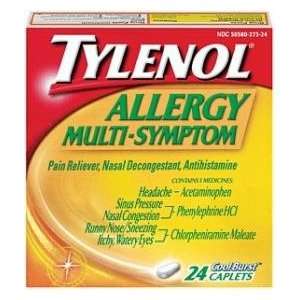  Tylenol Allergy Multi Symptom Daytime Caplets, Cool Burst 