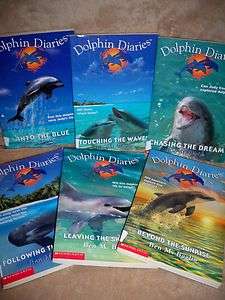   LOT OF 8 ILLUSTRATED CHAPTER BKS BEN M BAGLIO DOLPHIN DIARIES SERIES