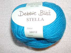 DEBBIE BLISS  STELLA. silk/cotton blend   Cadet Blue   #38012  