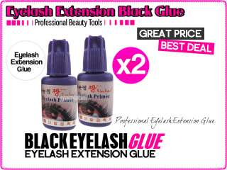 Bottles of eyelash extentsion black glue exclusively for eyelash 