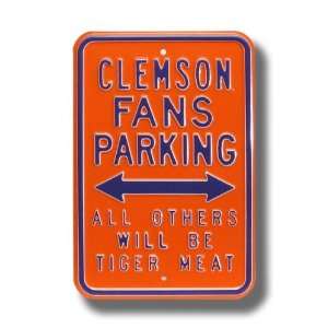   Tiger Meat AUTHENTIC METAL PARKING SIGN (12 X 18)