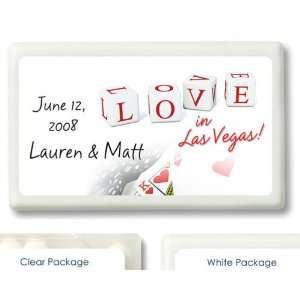  Wedding Favors Love Dice Design Vegas Theme Personalized 