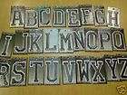 EMBROIDERED BLACK IRON ON CRAFT BLOCK LETTERS LARGE 3