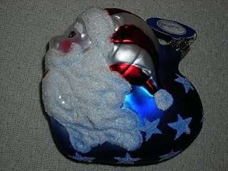 Goebel Heirloom Patriotic Santa Ornament~4 ¼~$25~MIB  
