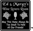   Custom Name Wine Room Tasting Bar Pub Wall Family Gift Sign #11