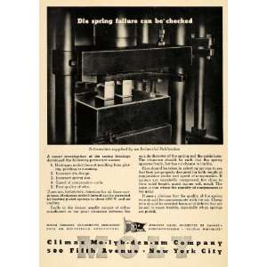  1943 Ad Climax Molybdenum Co. Chromium Steel Products 