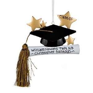 Personalized Graduate Hat And Tassel Christmas Ornament  