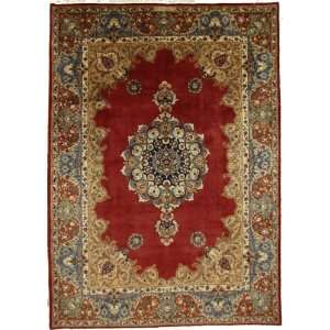   111 Red Persian Hand Knotted Wool Mashad Rug Furniture & Decor