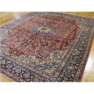   1211 Red Persian Hand Knotted Wool Isfahan Rug Furniture & Decor