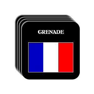  France   GRENADE Set of 4 Mini Mousepad Coasters 