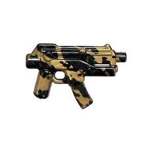  BrickArms 2.5 Scale LOOSE Weapon Apoc SMG BRASS with TIGER 