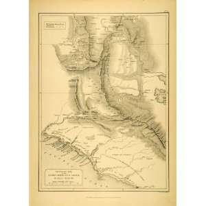  1875 Wood Engravings Journey South America Map Paul Marcoy 