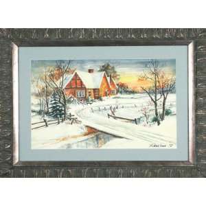   Winter Cottage   Watercolor   Robert MacIsaac   20x27