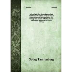   Anecdoten (German Edition) Georg Tannenberg  Books