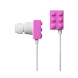  Colourful Legostyle Playbrick Earphones pink Cell Phones 