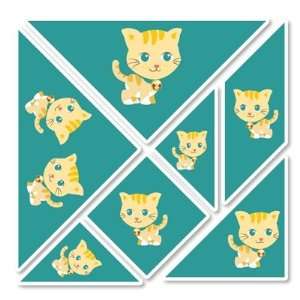  Walls 360 Wall Poster/Decal   Carrie Cat Tangrams