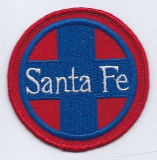 Railroad Patch, Santa Fe, Blue and Red  