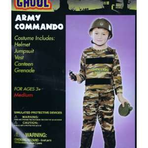  Army Commando Dress Up Costume Camo Medium Toys & Games