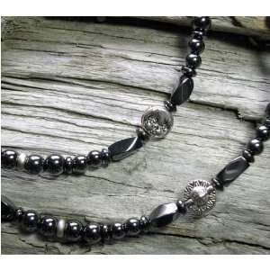  Silver Sun & Moon with Silver Accents Magnetic Anklet 