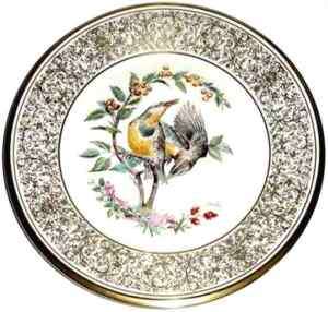1973 Boehm Lenox Bird Plate   Meadowlark  