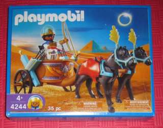 PLAYMOBIL 4244 EGYPTIAN CHARIOT & HORSE 35 PC PLAYSET  