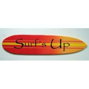   Surfboard Surfs up Wall Art Bedroom Headboard Large