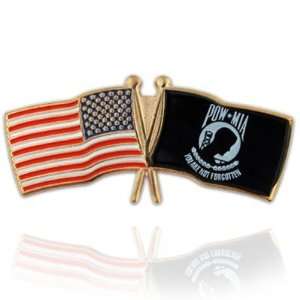  USA & POW Flag Pin Jewelry