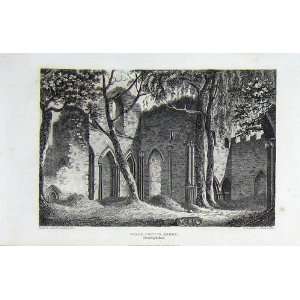  Wales View Valle Crucis Abbey Denbighshire 1812 Ruins 