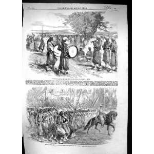  1859 Turco Musicians Camp St. Maur Soldiers Entry Paris 