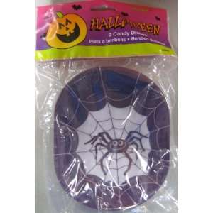 Halloween Spider Candy Dish 2pk.