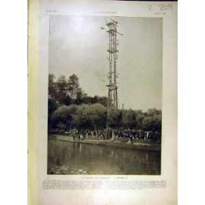  1908 Diving Record High Dive Milky Way Planets Sky