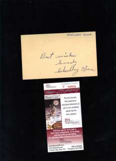 Schoolboy Rowe 1935 Tigers signed autographed GPC JSA  