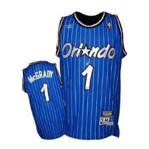  Orlando Magic #1 Tracy Mcgrady Blue Throwback Jersey 
