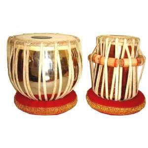  Special Double Gajra Original Bombay Brass Sheesham Tabla Drums 