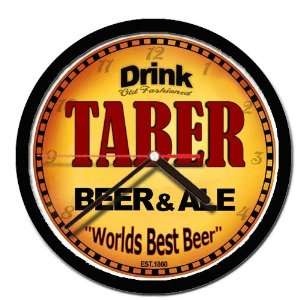  TABER beer and ale cerveza wall clock 