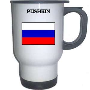Russia   PUSHKIN White Stainless Steel Mug