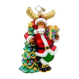  RADKO SPRUCIN BRUCE Moose Christmas Glass Ornament