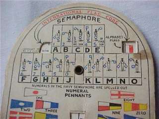 Boy Scouts Vintage Pocket Signal Disk/International Morse Code  