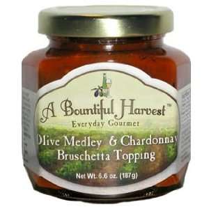 Olive Medley & Chardonnay Bruschetta Topping   A Bountiful Harvest 