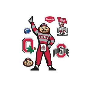  NCAA Ohio State Buckeyes Brutus Buckeye Mascot Wall 