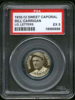 1910 P2 Sweet Caporal Pin Bill Carrigan LL PSA 5 Boston  