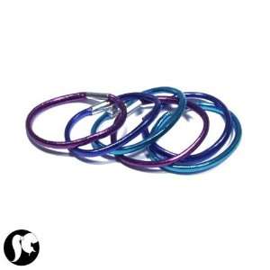   Teenager Hair Ties Elastic 6Pcs/Set Blu/Petrol/Purple Fabrics Jewelry