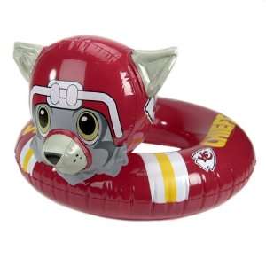   of 3 NFL Kansas City Chiefs Mascot Toddler Swimming Pool Inner Tubes