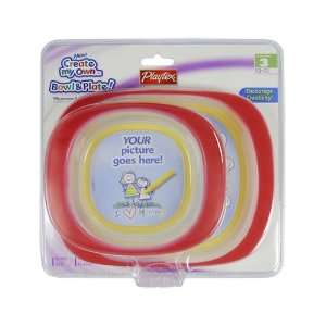  Playtex Baby Create My Own Bowl & Plate Red Baby
