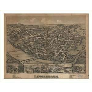  Historic Lewisburg, Pennsylvania, c. 1884 (L) Panoramic Map 