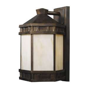 Mission Abbey 1 Light Outdoor Sconce in Hazlenut Bronze H15 W9 Ext 