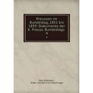  Preussen im Bundestag, 1851 bis 1859 Dokumente der K 