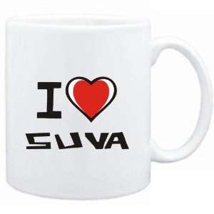 Mug White I love Suva  Capitals